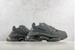 (Free Shipping)Balenciaga Triple S Clear Sole Dark Grey 541624W2GA11801