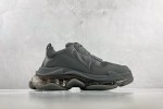 (Free Shipping)Balenciaga Triple S Clear Sole Dark Grey 541624W2GA11801