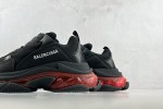 (Free Shipping)Balenciaga Triple S Sneaker 'Clear Sole - Black Pink Neon' 541624W2FR11053