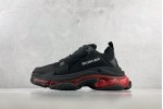 (Free Shipping)Balenciaga Triple S Sneaker 'Clear Sole - Black Pink Neon' 541624W2FR11053