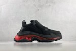 (Free Shipping)Balenciaga Triple S Sneaker 'Clear Sole - Black Pink Neon' 541624W2FR11053