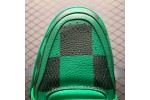 (Free Shipping)Louis Vuitton LV Trainer Sneaker Damier Pop Green