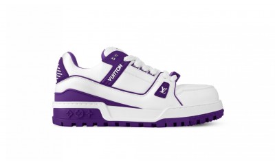 (Free Shipping)Louis Vuitton Trainer Maxi Purple White