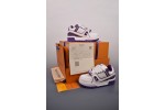 (Free Shipping)Louis Vuitton Trainer Maxi Purple White