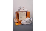 (Free Shipping)Louis Vuitton Trainer Maxi White Grey