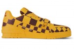 (Free Shipping)Louis Vuitton LV Trainer Sneaker Damier Pop Yellow