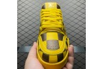 (Free Shipping)Louis Vuitton LV Trainer Sneaker Damier Pop Yellow