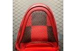 (Free Shipping)Louis Vuitton LV Trainer Sneaker Damier Pop Red