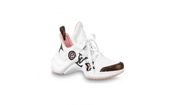 (Free Shipping)Louis Vuitton Archlight Sneaker Pink White