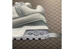 (Free Shipping) Louis Vuitton Trainer Maxi Line Sneakers LV(1ACRJV)