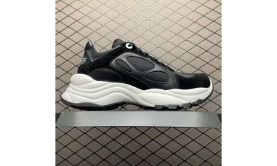 (Free Shipping)Louis Vuitton  Run 55 Trainers - Black 1ACGOK