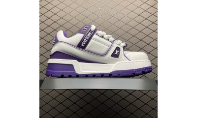 (Free Shipping)Louis Vuitton Trainer Maxi Purple 1ACRKE