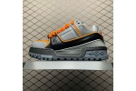 (Free Shipping)Louis Vuitton LV Trainer Maxi Black Orange Monogram