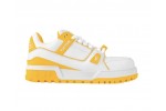 (Free Shipping)Louis Vuitton Trainer Maxi Grey Yellow