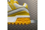 (Free Shipping)Louis Vuitton Trainer Maxi Grey Yellow