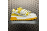 (Free Shipping)Louis Vuitton Trainer Maxi Grey Yellow