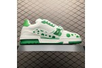 (Free Shipping)Louis Vuitton LV Trainer Yayoi Kusama Green White