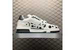 (Free Shipping)Louis Vuitton LV Trainer Yayoi Kusama Black White