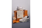 (Free Shipping)Louis Vuitton Trainer Marine WHITE/NAVY/GREY 1ABNIL