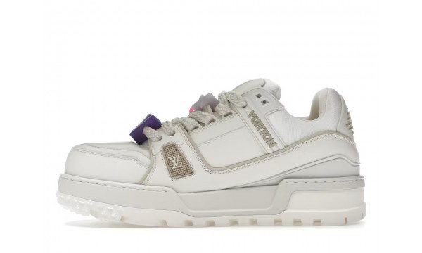 (Free Shipping)Louis Vuitton LV Trainer Maxi White