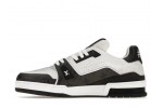 (Free Shipping)Louis Vuitton LV Trainer #54 Black White