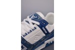 (Free Shipping)Louis Vuitton Trainer #54 Signature Blue White