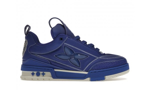 (Free Shipping)Louis Vuitton LV Skate Sneaker Blue