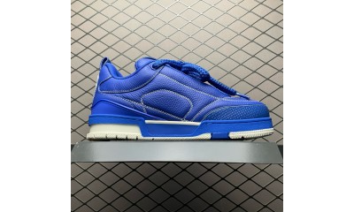 (Free Shipping)Louis Vuitton LV Skate Sneaker Blue