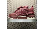 (Free Shipping)Louis Vuitton LV Skate Sneaker Bordeaux Red