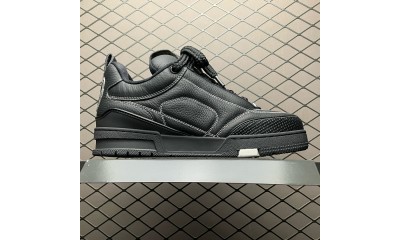 (Free Shipping)Louis Vuitton LV Skate Sneaker Black 1ABZ5D