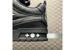 (Free Shipping)Louis Vuitton LV Skate Sneaker Black 1ABZ5D