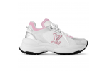 (Free Shipping)Louis Vuitton RUN 55 WMS White Pink 1ABVI5