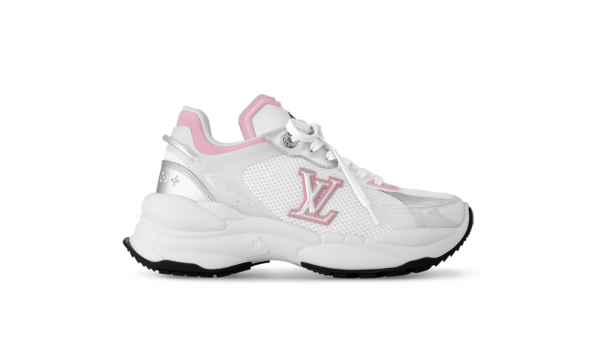 (Free Shipping)Louis Vuitton RUN 55 WMS White Pink 1ABVI5