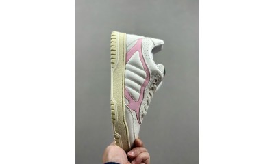 (Free Shipping)Gucci Re-Web Leather Sneakers Pink 785728 AADRT 9078