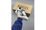 (Free Shipping)Gucci Re-Web Leather Sneakers Black 807059 AADPM 9055