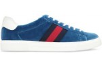 (Free Shipping)Gucci Ace 'Blue Velvet'