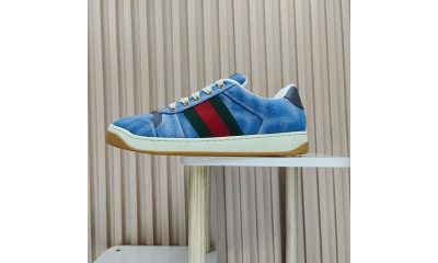 (Free Shipping)Gucci Ace 'Blue Velvet'