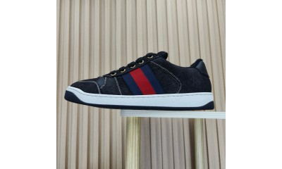 (Free Shipping)Gucci Ace 'Black Velvet'