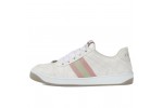 (Free Shipping)Gucci Wmns Screener Sneaker GG Monogram - White Pink 771134-96GE0-9058