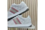 (Free Shipping)Gucci Wmns Screener Sneaker GG Monogram - White Pink 771134-96GE0-9058