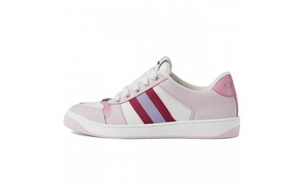 (Free Shipping)Gucci Wmns Screener Sneaker GG Monogram - Pink 677423-HVKI0-9090