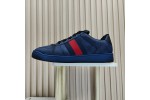 (Free Shipping)Gucci Screener 'GG Supreme - Dark Blue Red' 763525-FACMI-8443