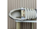 (Free Shipping)Gucci Screener Python-embossed Leather Sneakers Beige Black Brown  698605-19YC0-9781