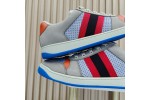 (Free Shipping)Gucci Screener GG Leather Sneakers 'Grey Blue Red' 708296-0YIA0-1471