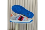 (Free Shipping)Gucci Screener GG Leather Sneakers 'Grey Blue Red' 708296-0YIA0-1471