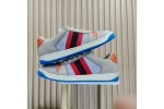 (Free Shipping)Gucci Screener GG Leather Sneakers 'Grey Blue Red' 708296-0YIA0-1471