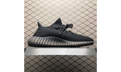 (Free Shipping)adidas Yeezy Boost 350 V2 Core Black White BY1604