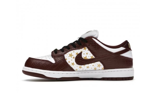 (Free Shipping)Nike SB Dunk Low Supreme Stars Barkroot Brown (2021) DH3228-103