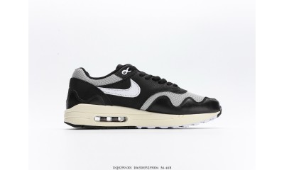 (Free Shipping)Nike Air Max 1 Patta Waves Black (with Bracelet) DQ0299-001