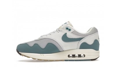 (Free Shipping)Nike Air Max 1 Patta Waves Noise Aqua (with Bracelet) DH1348-004